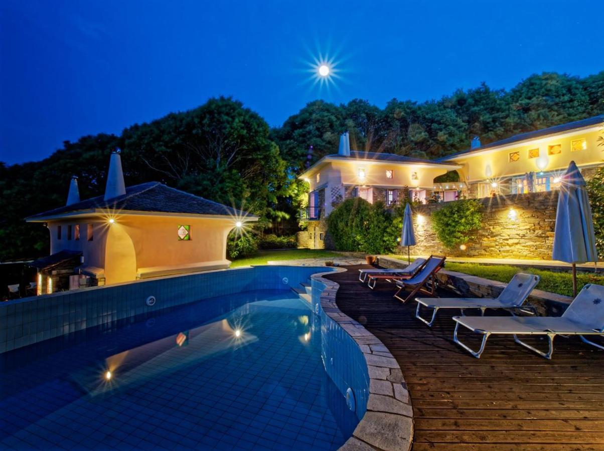 Вилла Tsagkarada Country Estate With Pool Экстерьер фото