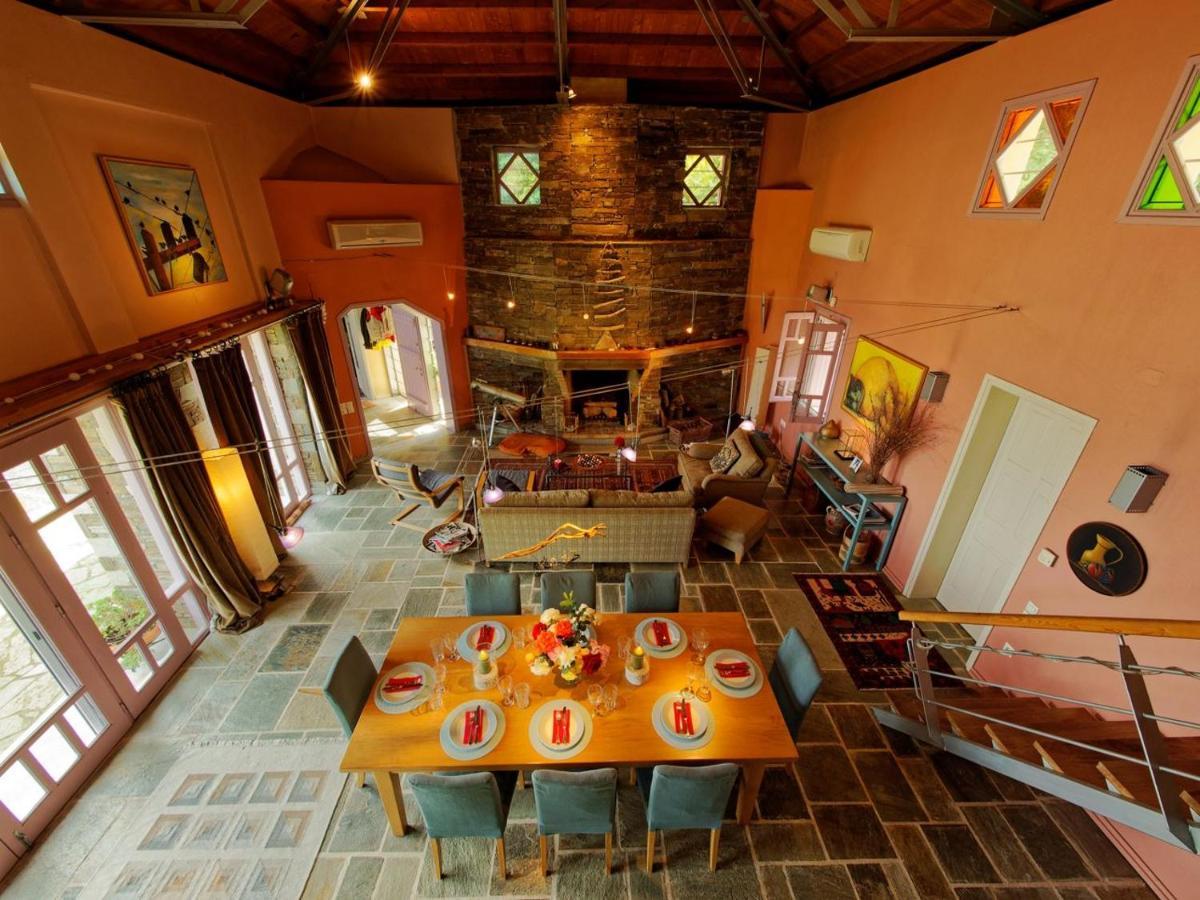 Вилла Tsagkarada Country Estate With Pool Экстерьер фото