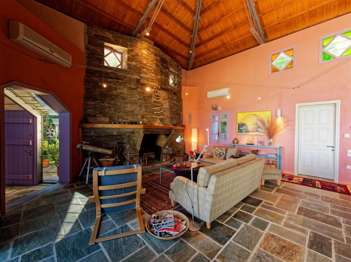 Вилла Tsagkarada Country Estate With Pool Экстерьер фото